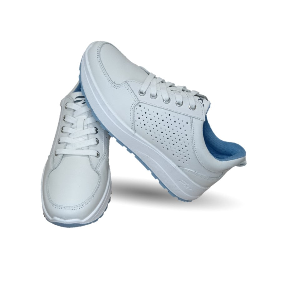 Tenis Urbano Sneaker Flexi de piel con Recovery Form Flexi 117205 Blanco para mujer
