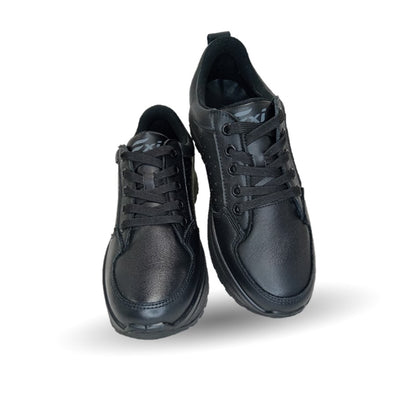 Tenis Urbano Sneaker Flexi de piel con Recovery Form Flexi 117205 Negro para mujer