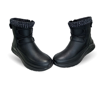 Botín Casual de piel con cierre Interno Flexi 130204 Negro para mujer