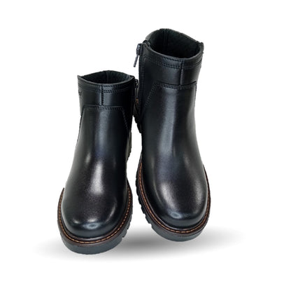 Botín de Confort y Casual de piel con cierre interno Flexi 37823 Negro para mujer