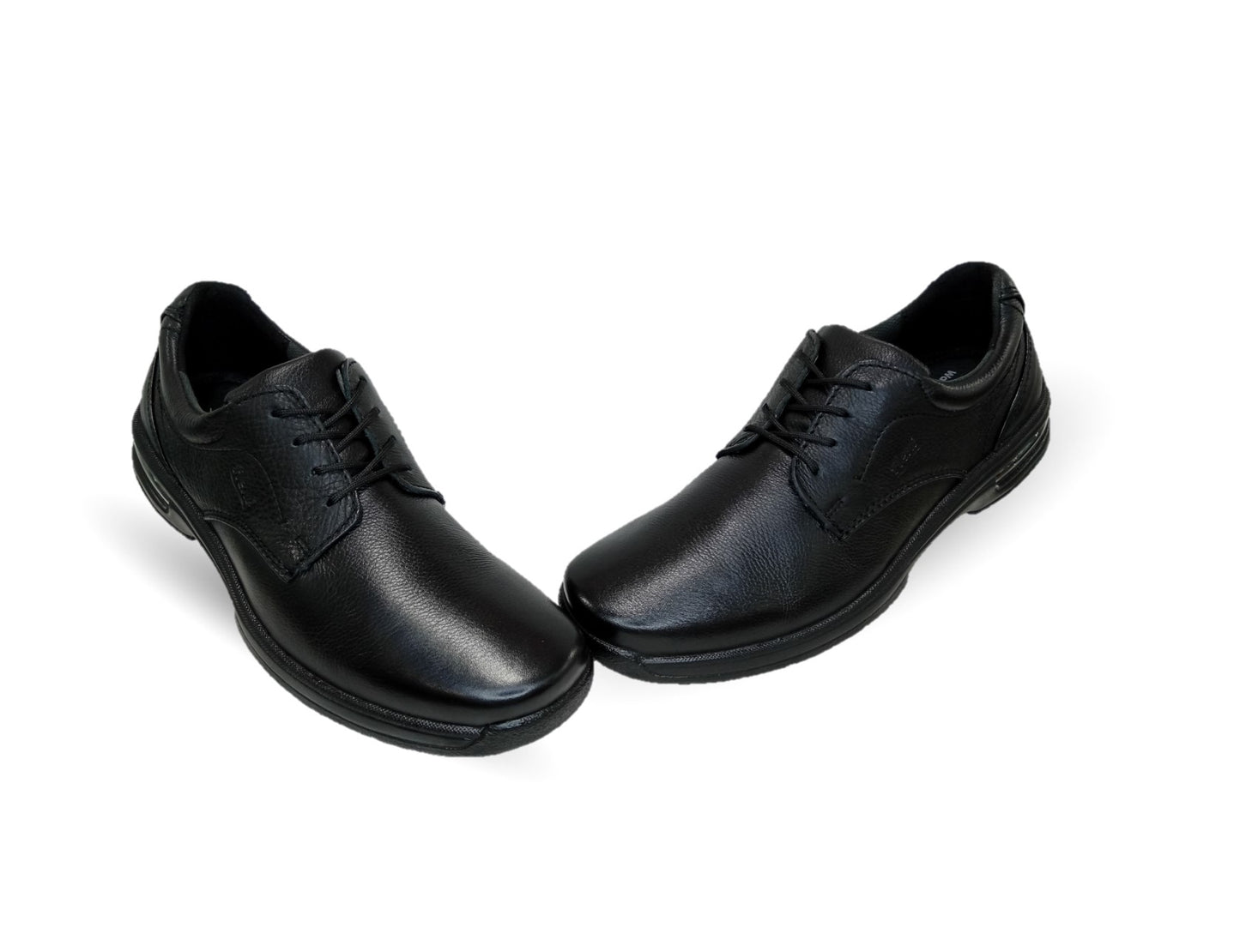 Zapato de Confort y Casual de piel con sistema Walking Soft y cápsula de aire Flexi 402801 Negro para hombre