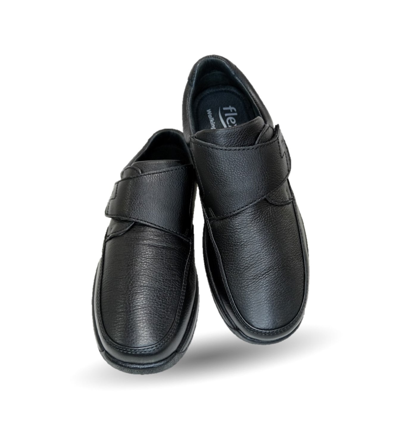 Zapato de Confort y Casual de piel con sistema Walking Soft y cápsula de aire Flexi 402804 Negro para hombre