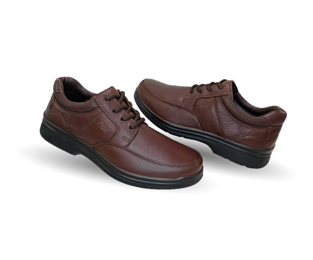 Zapato de Confort de piel con sistema Walking Soft Flexi 404801 Oporto para hombre