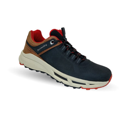 Zapato Casual Outdoor de piel con sistema de mejor agarre Flexi Country 410903 Negro para hombre