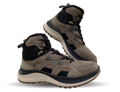 Botín Outdoor de piel Flexi Country 420310 Taupe/Negro para hombre