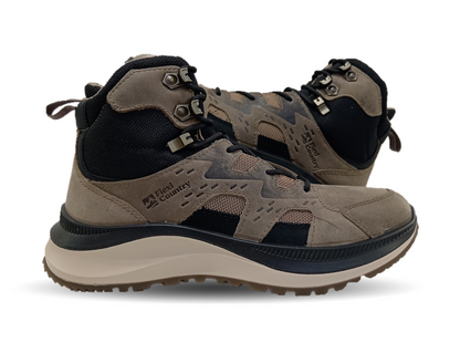 Botín Outdoor de piel Flexi Country 420310 Taupe/Negro para hombre