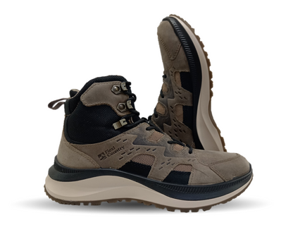 Botín Outdoor de piel Flexi Country 420310 Taupe/Negro para hombre