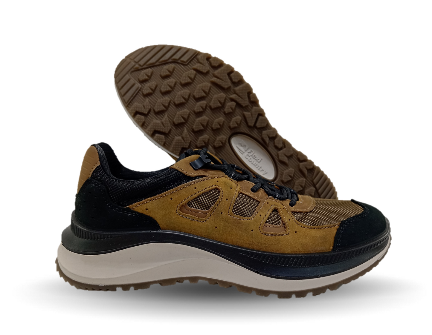 Zapato tipo Sneaker Outdoor de piel Flexi Country 420311 Honey para hombre