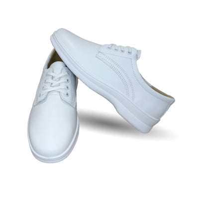 Zapato de Confort y de Servicio/Clínico de piel con sistema de mejor agarre Flexi 5807 Blanco para mujer