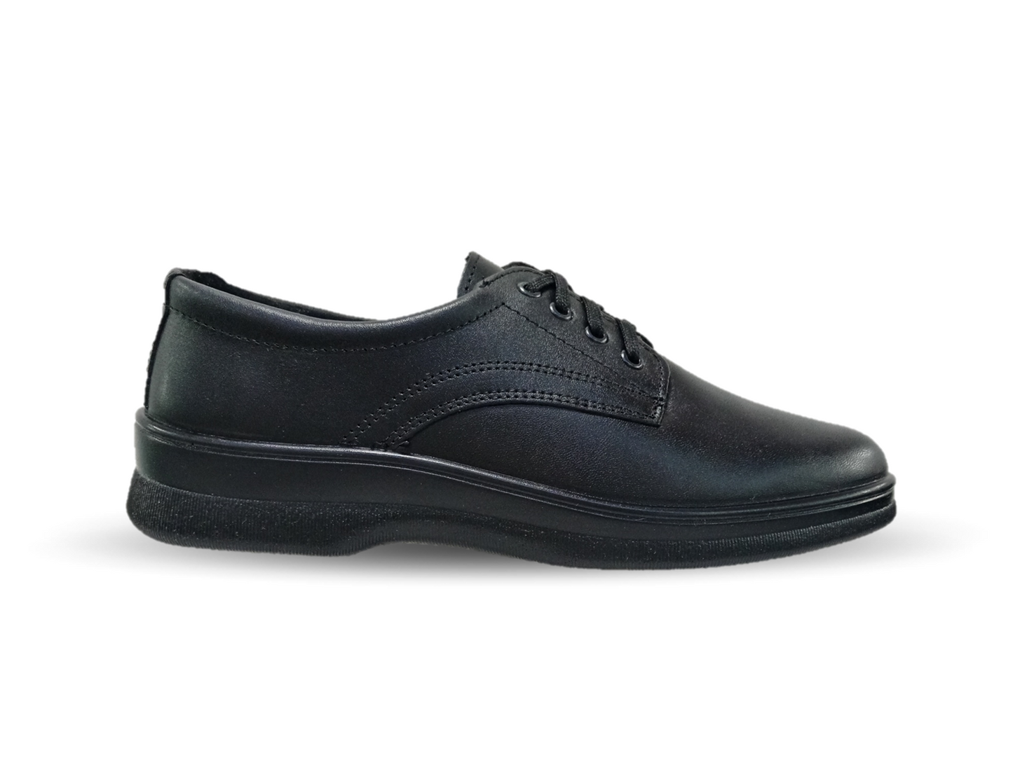 Zapato de Confort y de Servicio de piel con sistema de mejor agarre Flexi 5807 Negro para mujer