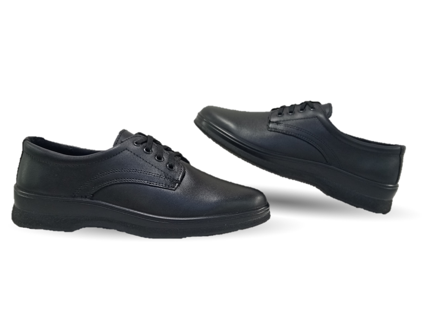 Zapato de Confort y de Servicio de piel con sistema de mejor agarre Flexi 5807 Negro para mujer