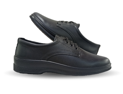Zapato de Confort y de Servicio de piel con sistema de mejor agarre Flexi 5807 Negro para mujer