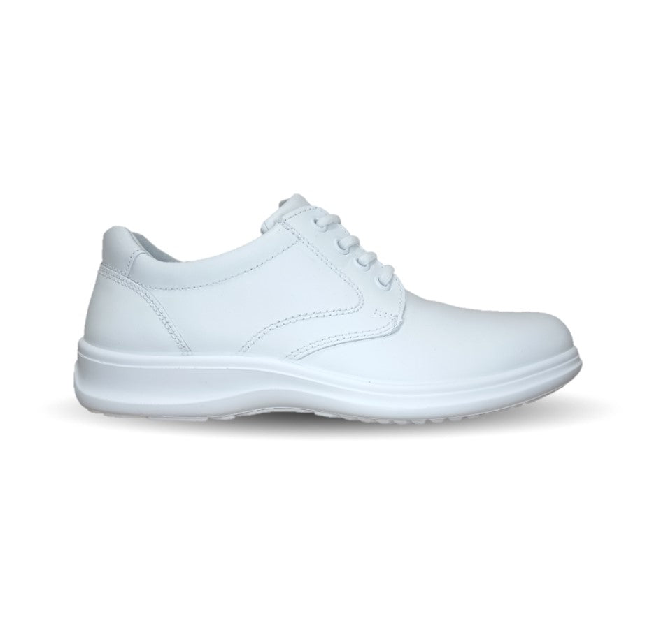 Zapato de Confort y Servicio de piel con suela extra ligera Flexi 63201 Blanco para mujer