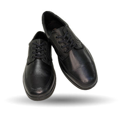 Zapato de Confort y Servicio de piel con sistema Walking Soft Flexi 91607 Negro para hombre
