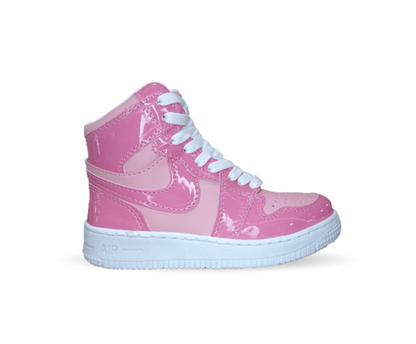 Tenis tipo Bota con ajuste de agujetas Fridays 950 Rosa/Rosa para niña