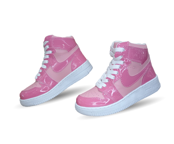 Tenis tipo Bota con ajuste de agujetas Fridays 950 Rosa/Rosa para niña