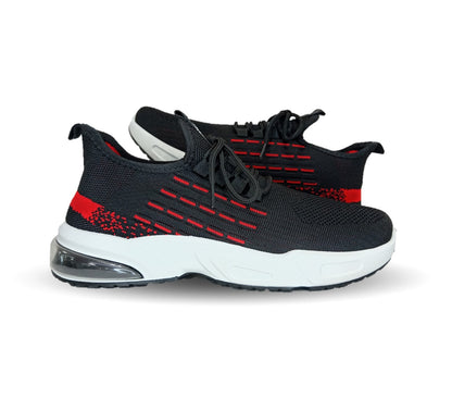 Tenis Deportivo Furor 19965 Negro/Rojo para hombre