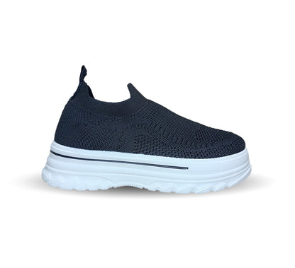 Tenis Urbano de moda con plataforma Furor 25004 Negro para mujer