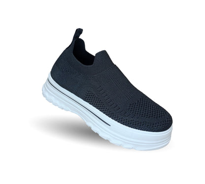 Tenis Urbano de moda con plataforma Furor 25004 Negro para mujer