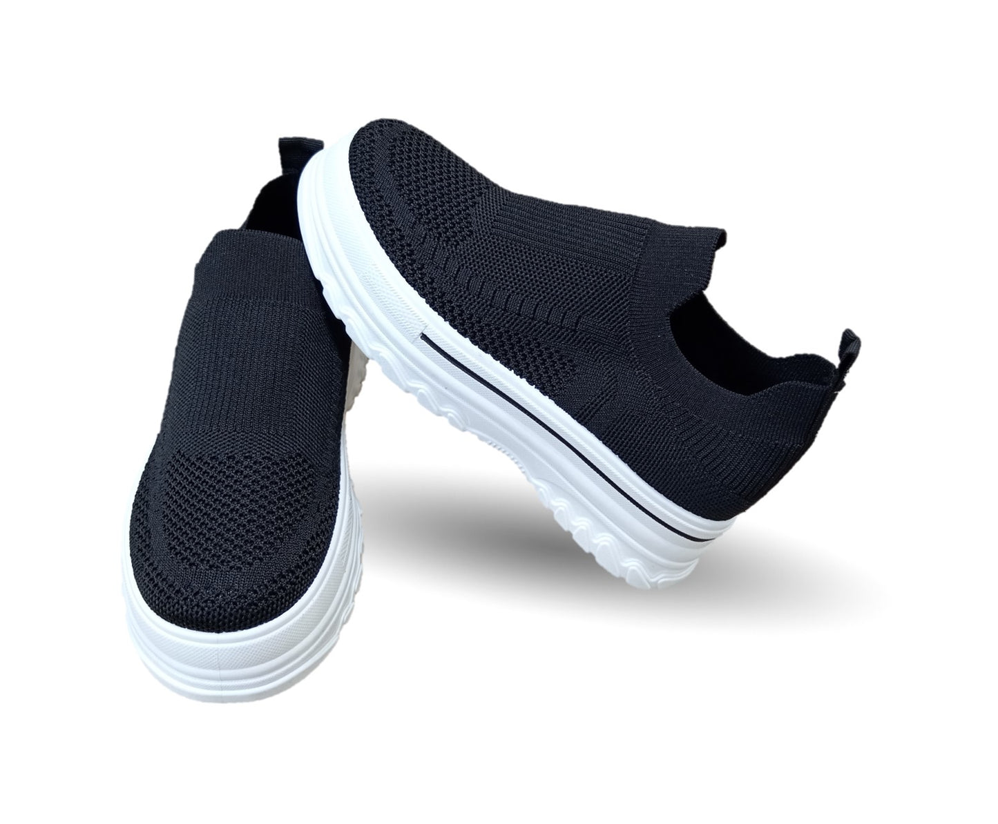 Tenis Urbano de moda con plataforma Furor 25004 Negro para mujer