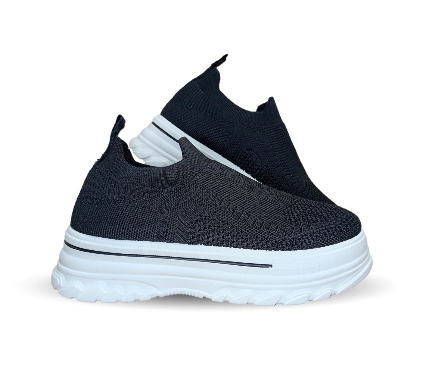 Tenis Urbano de moda con plataforma Furor 25004 Negro para mujer