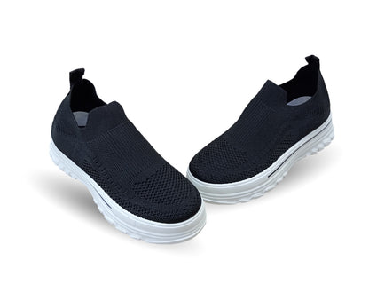 Tenis Urbano de moda con plataforma Furor 25004 Negro para mujer