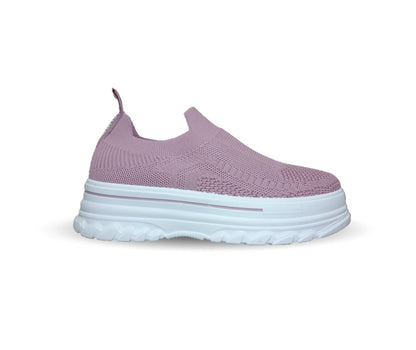 Tenis Urbano de moda con plataforma Furor 25006 Rosa para mujer