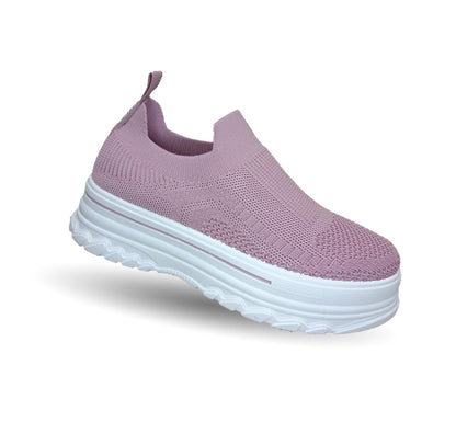 Tenis Urbano de moda con plataforma Furor 25006 Rosa para mujer