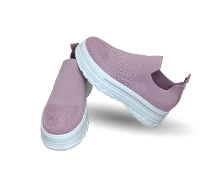 Tenis Urbano de moda con plataforma Furor 25006 Rosa para mujer