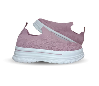 Tenis Urbano de moda con plataforma Furor 25006 Rosa para mujer