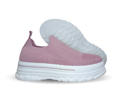 Tenis Urbano de moda con plataforma Furor 25006 Rosa para mujer