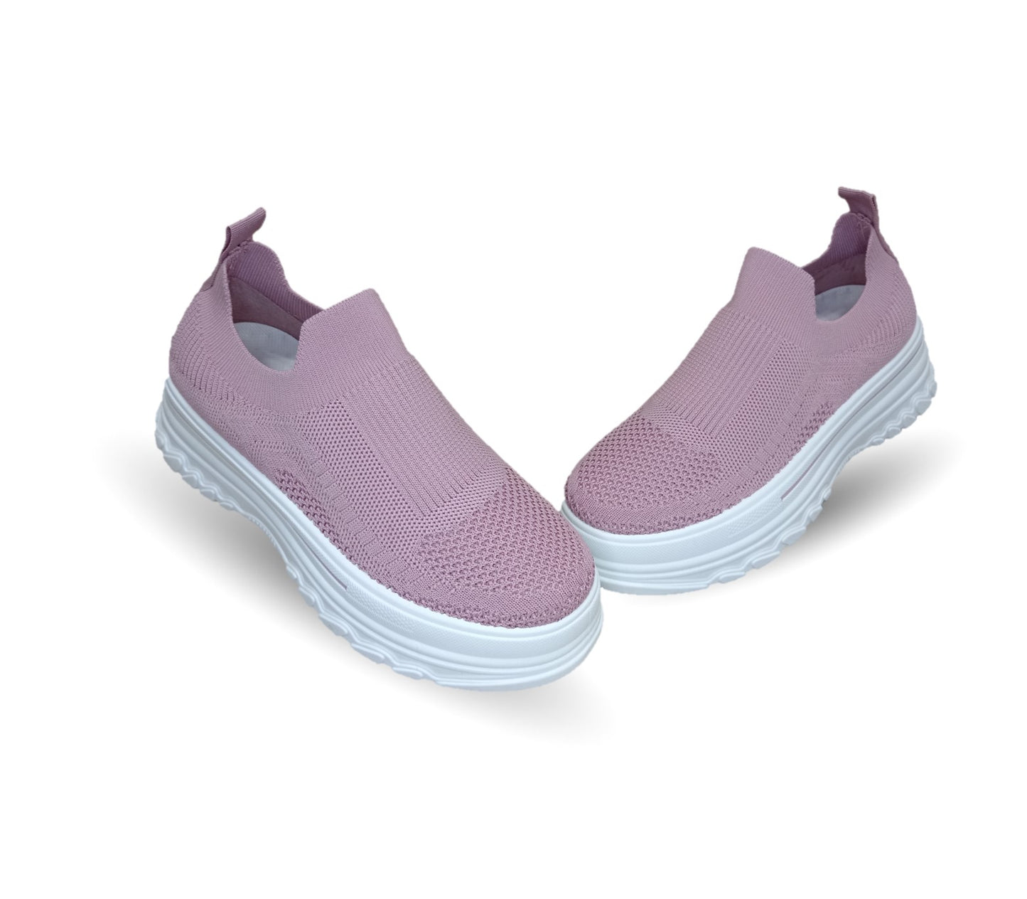 Tenis Urbano de moda con plataforma Furor 25006 Rosa para mujer