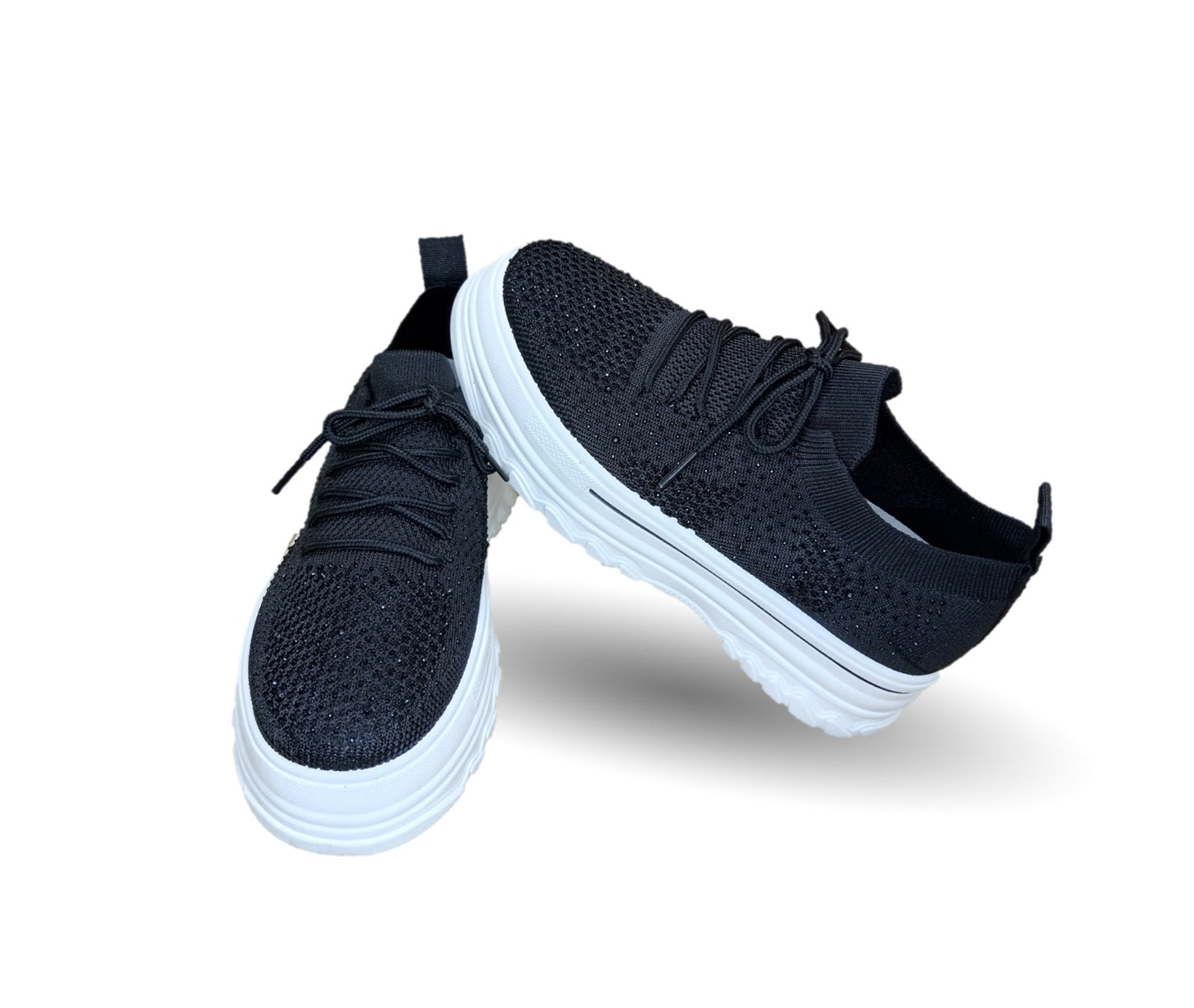 Tenis Urbano de moda con plataforma Furor 25009 Negro para mujer