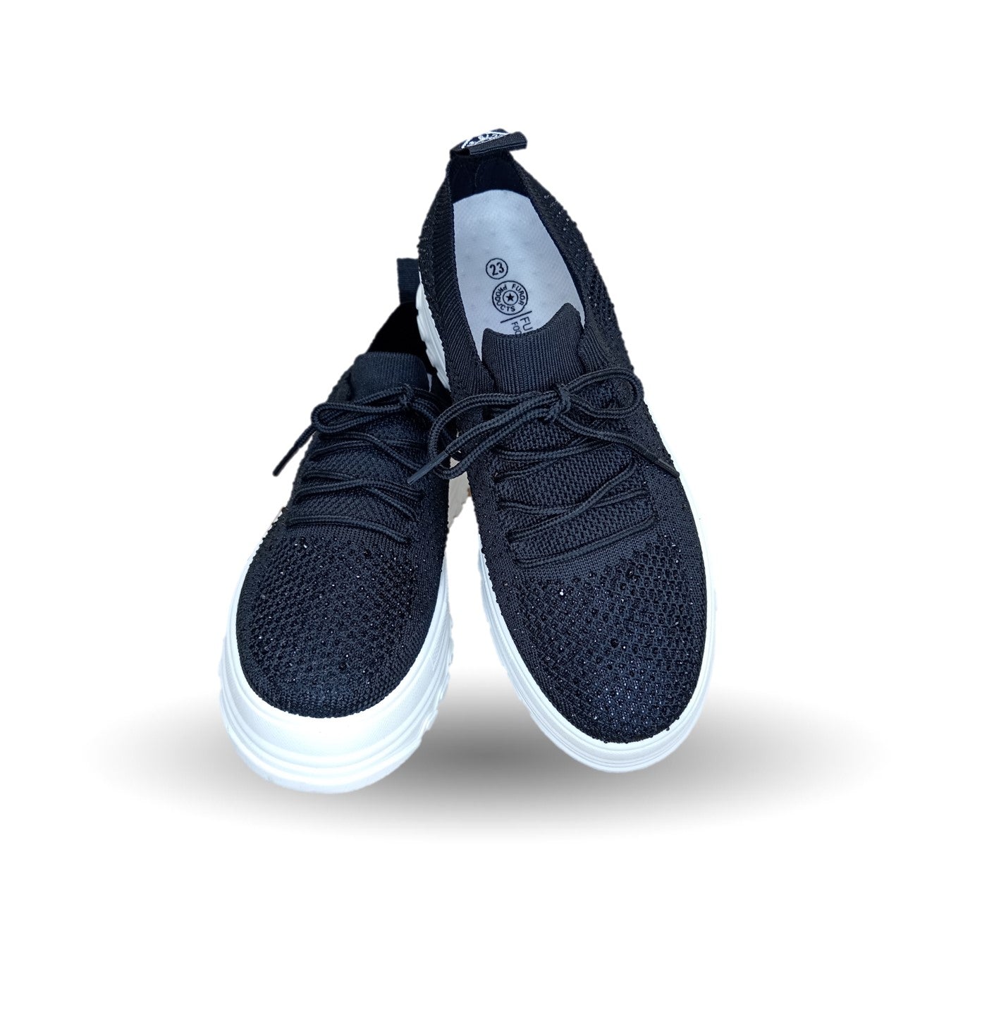 Tenis Urbano de moda con plataforma Furor 25009 Negro para mujer