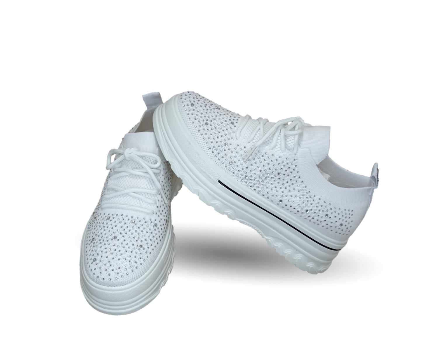 Tenis Urbano de moda con plataforma Furor 25013 Blanco para mujer