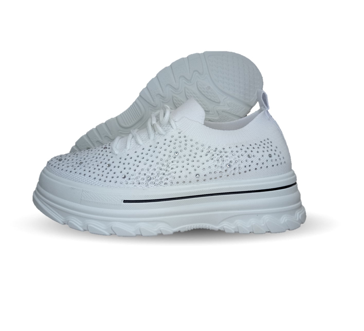 Tenis Urbano de moda con plataforma Furor 25013 Blanco para mujer