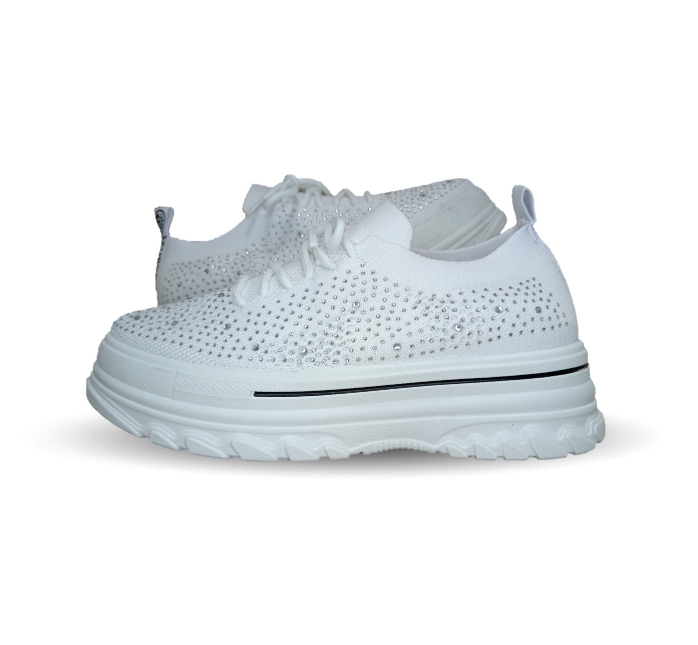 Tenis Urbano de moda con plataforma Furor 25013 Blanco para mujer