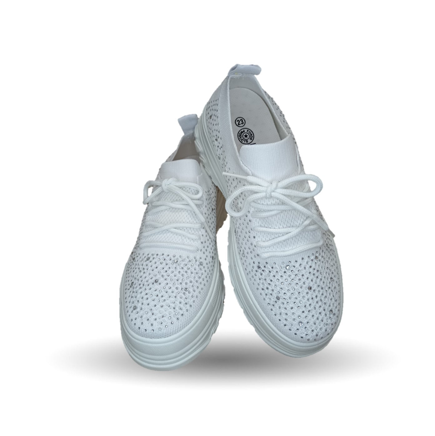 Tenis Urbano de moda con plataforma Furor 25013 Blanco para mujer