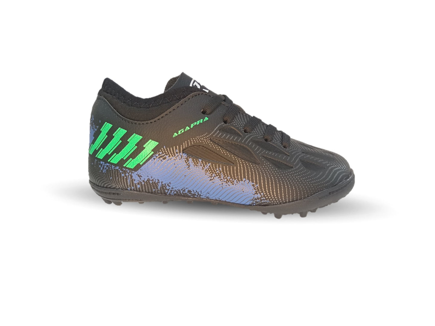 Tenis de Futbol con multitacos Gapra 13 Negro/Rey Unisex para niño y niña