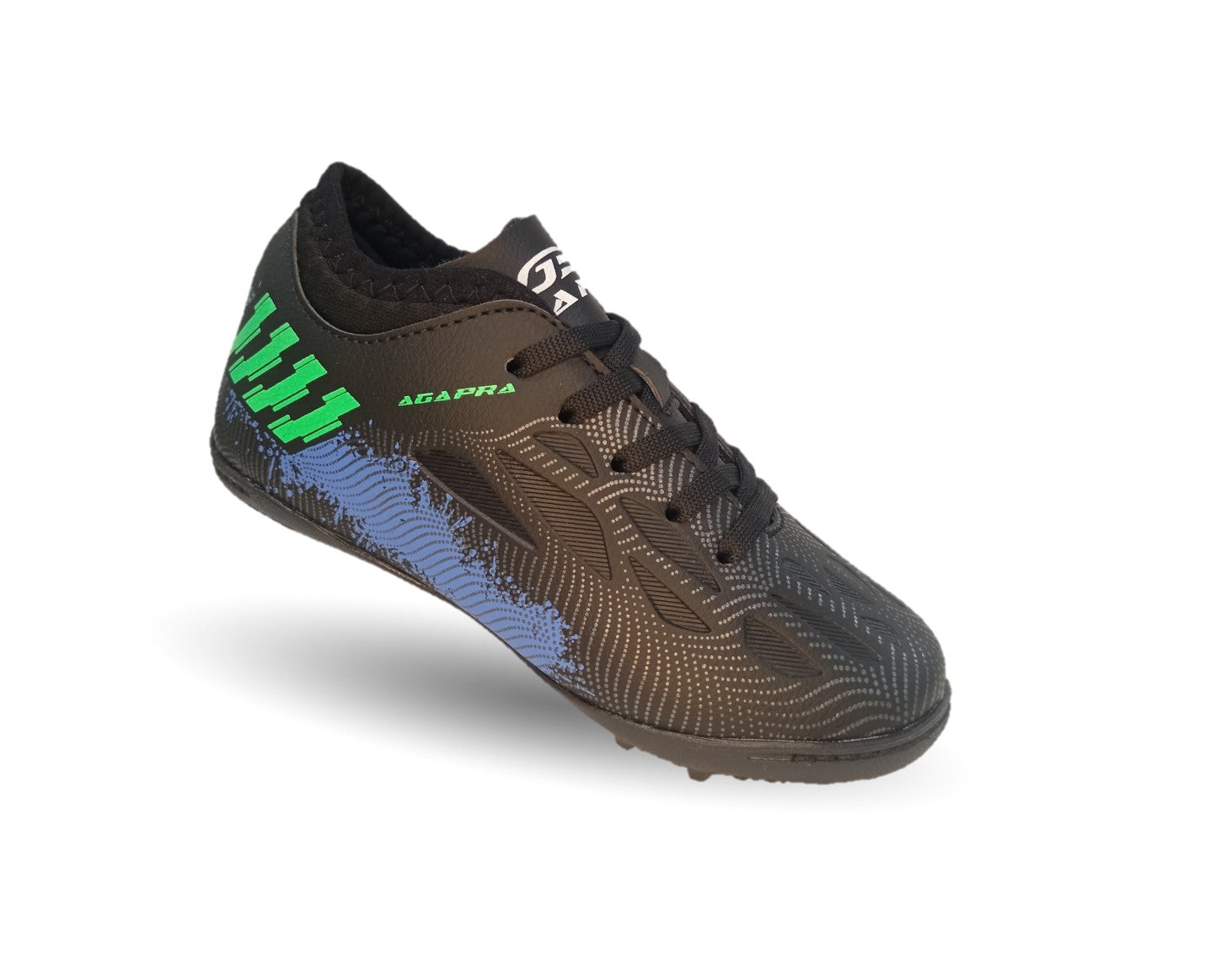 Tenis de Futbol con multitacos Gapra 13 Negro/Rey Unisex para niño y niña