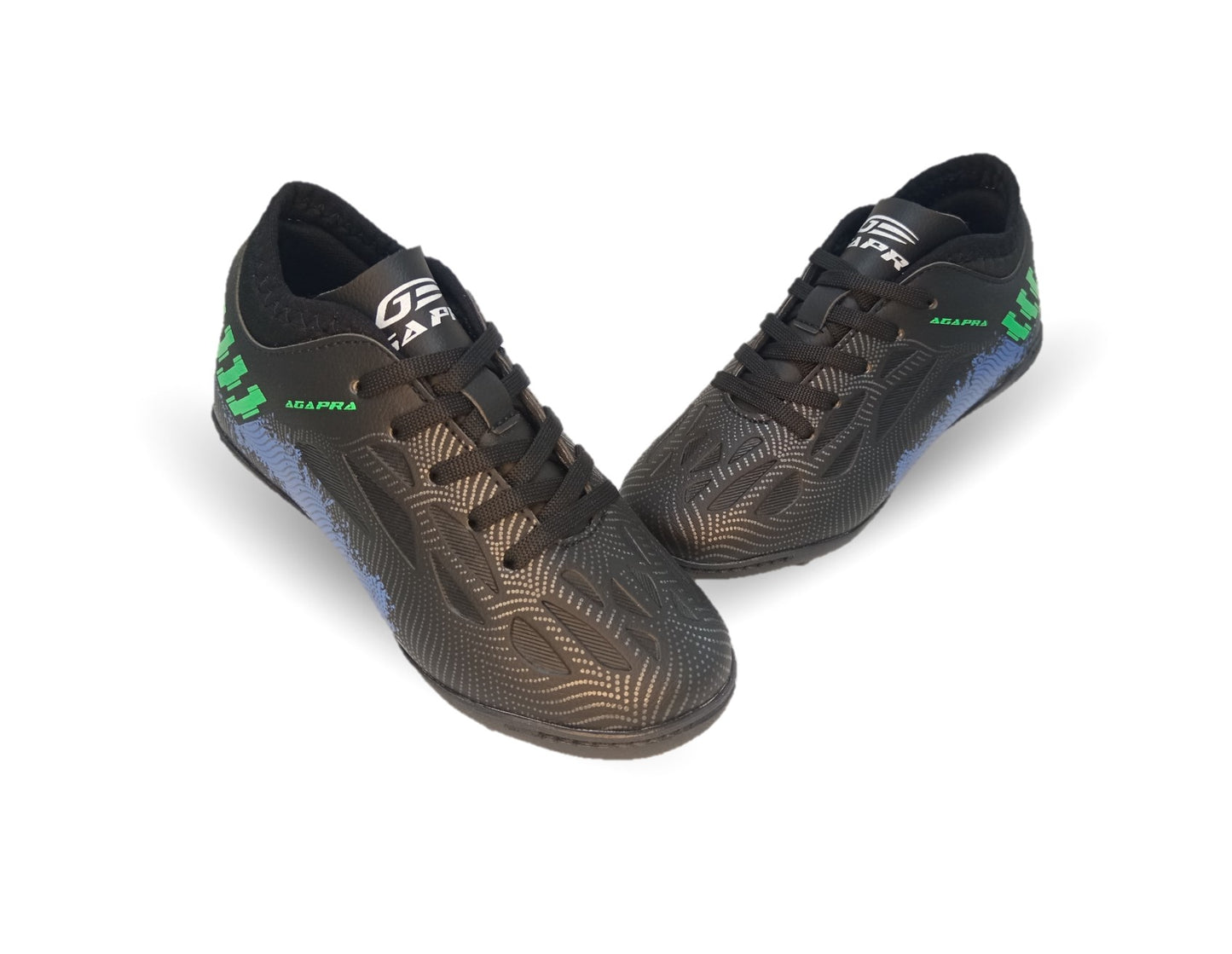 Tenis de Futbol con multitacos Gapra 13 Negro/Rey Unisex para niño y niña