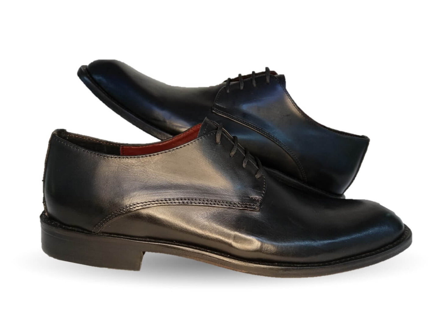 Zapatos de Vestir de piel con suela de cuero Gardel 101 Negro para hombre