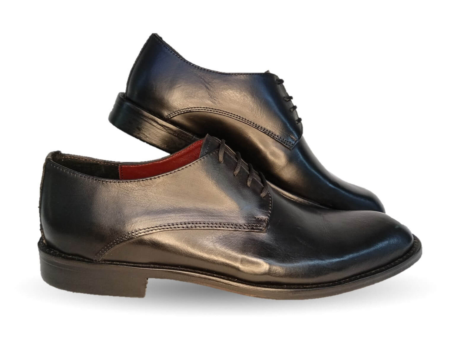Zapatos de Vestir de piel con suela de cuero Gardel 101 Negro para hombre