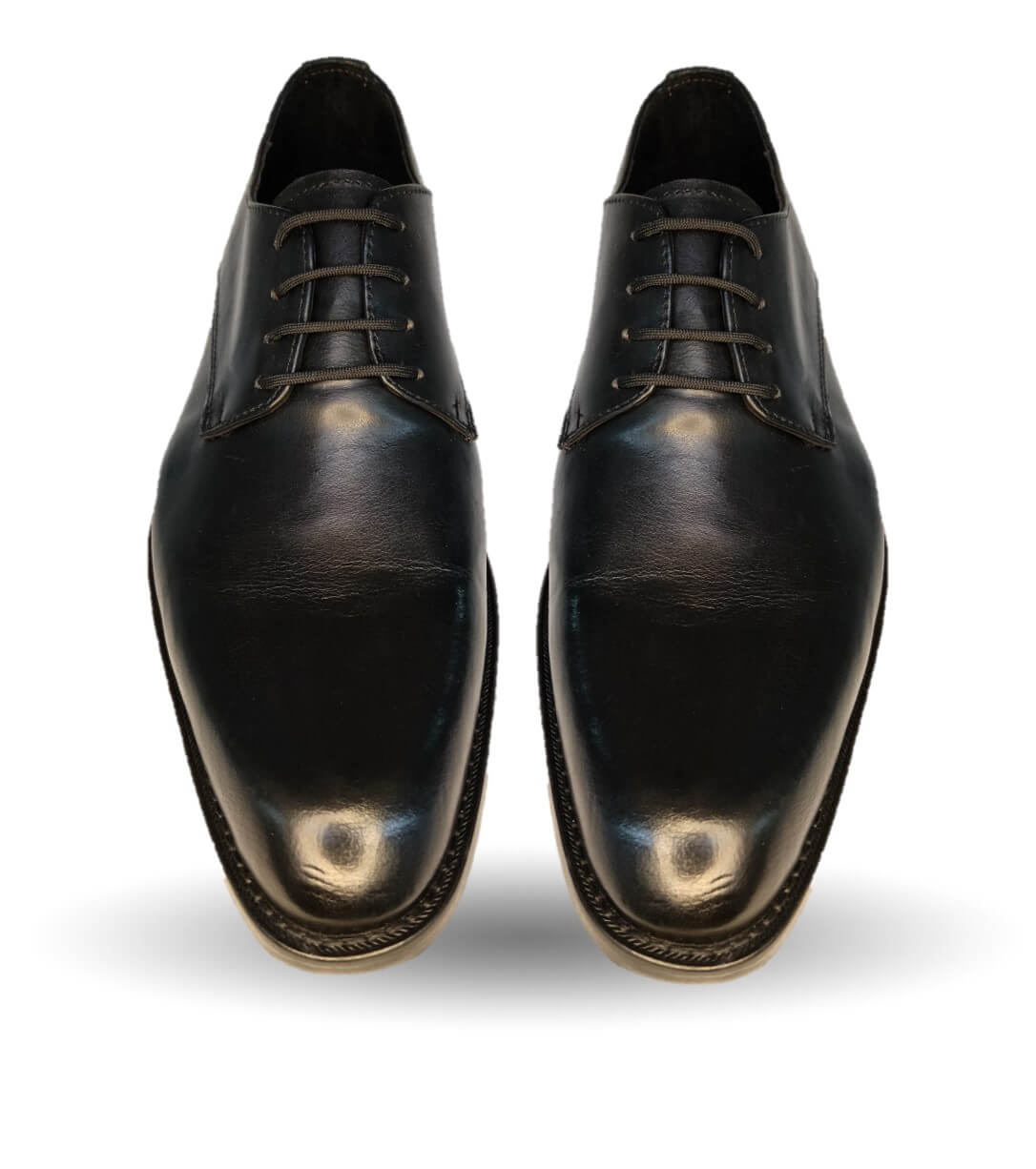 Zapatos de Vestir de piel con suela de cuero Gardel 101 Negro para hombre