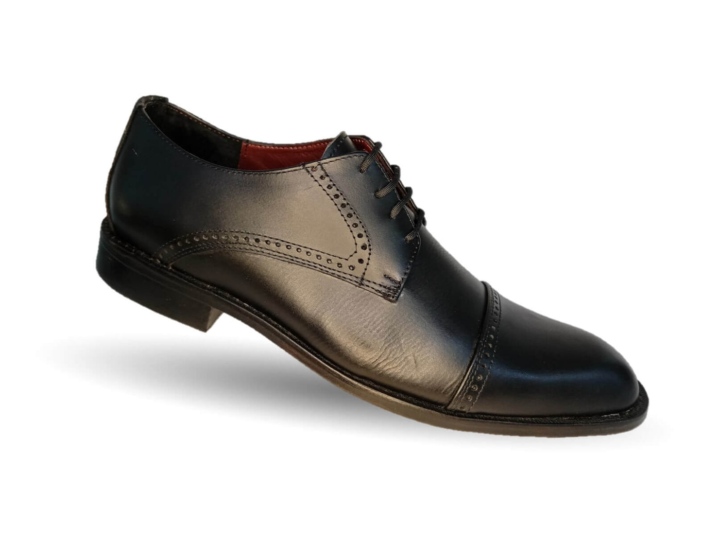 Zapatos de Vestir de piel con suela de cuero Gardel 102 Negro para hombre