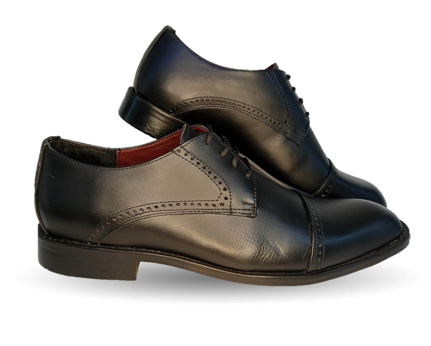 Zapatos de Vestir de piel con suela de cuero Gardel 102 Negro para hombre