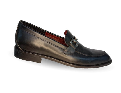 Zapatos de Vestir de piel con suela de cuero Gardel 106 Negro para hombre