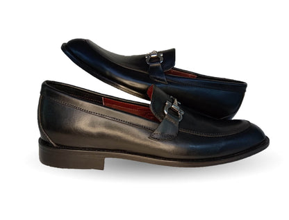 Zapatos de Vestir de piel con suela de cuero Gardel 106 Negro para hombre