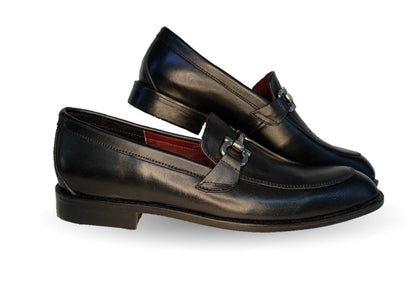Zapatos de Vestir de piel con suela de cuero Gardel 106 Negro para hombre