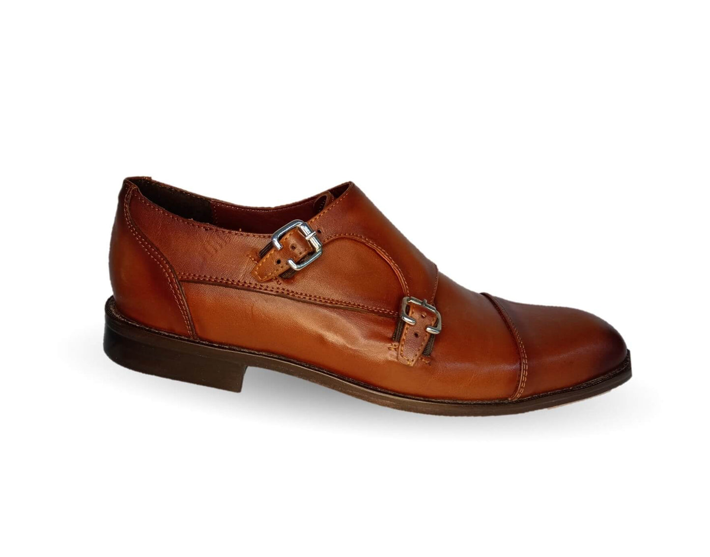 Zapatos de Vestir de piel con suela de cuero Gardel 107 Cogñac para hombre